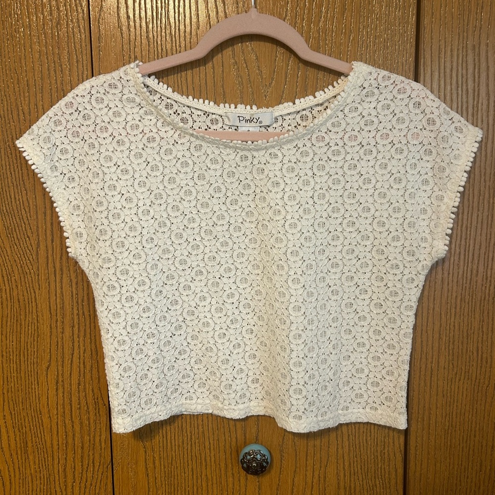 Lace crop top